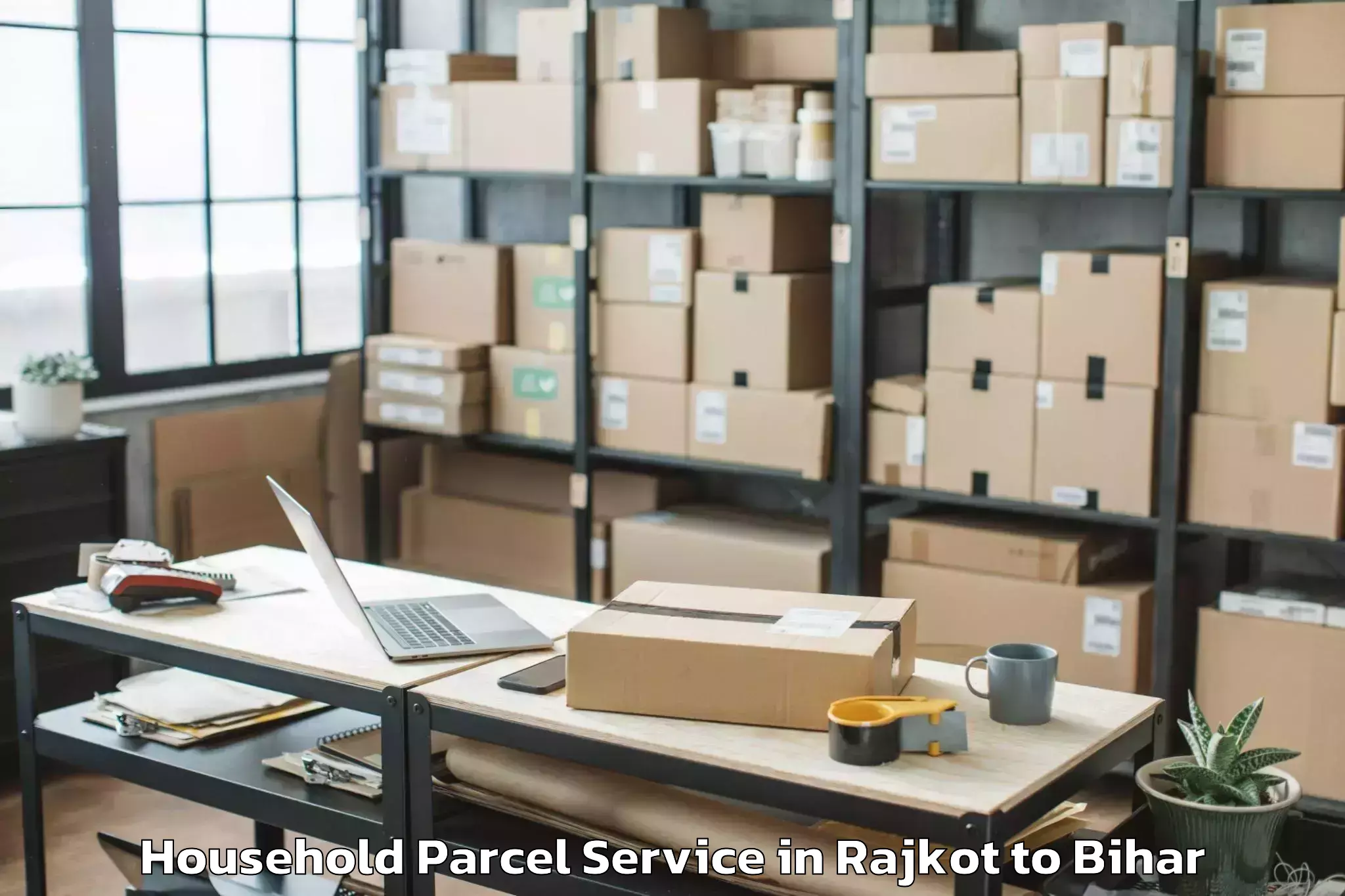 Top Rajkot to Tilka Manjhi Bhagalpur Univers Household Parcel Available